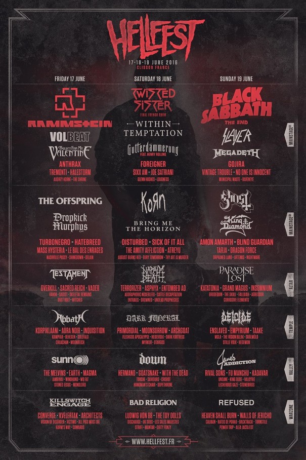 Megadeth Confirmed Metal Festivals